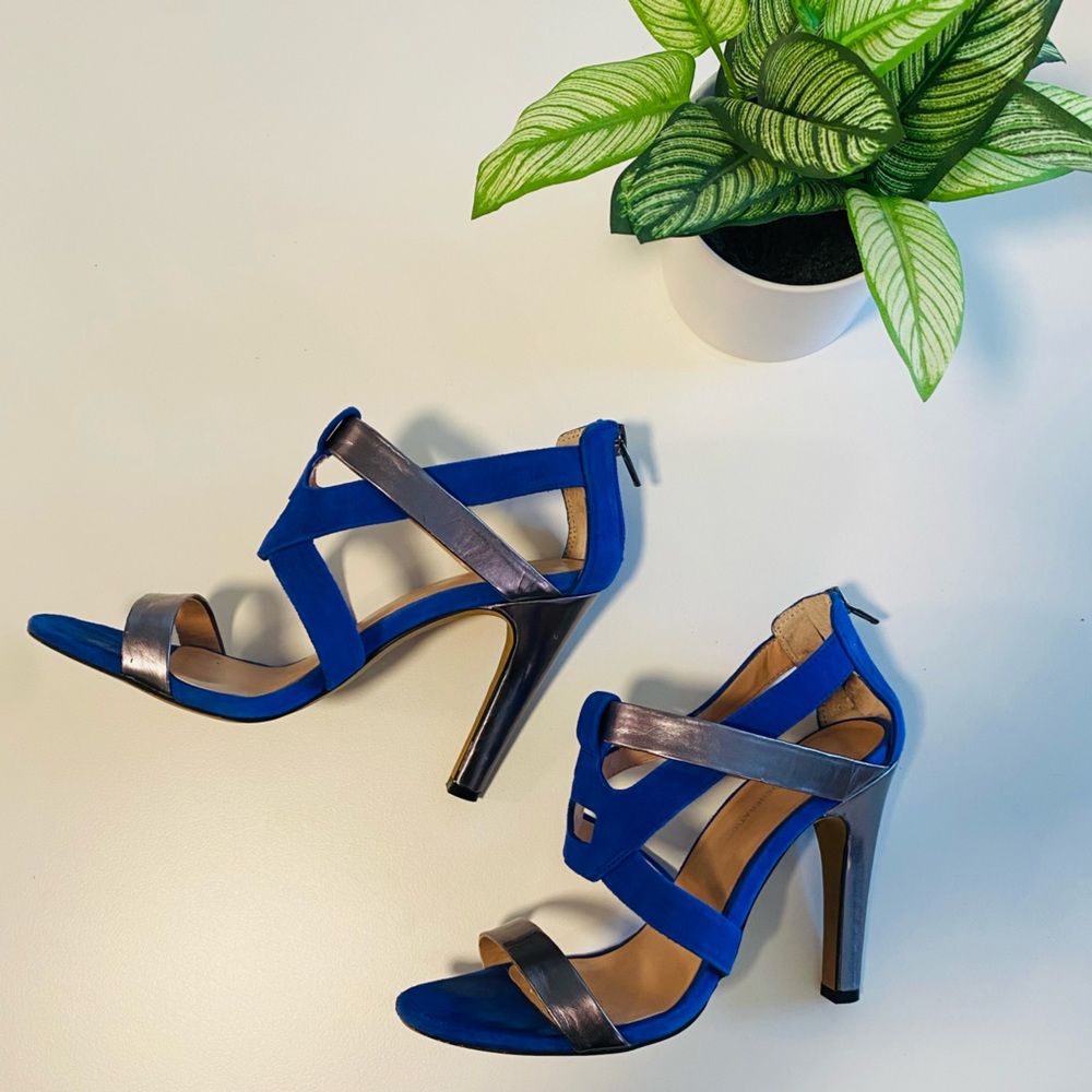 BCBGeneration Two-Tone Strap Heels